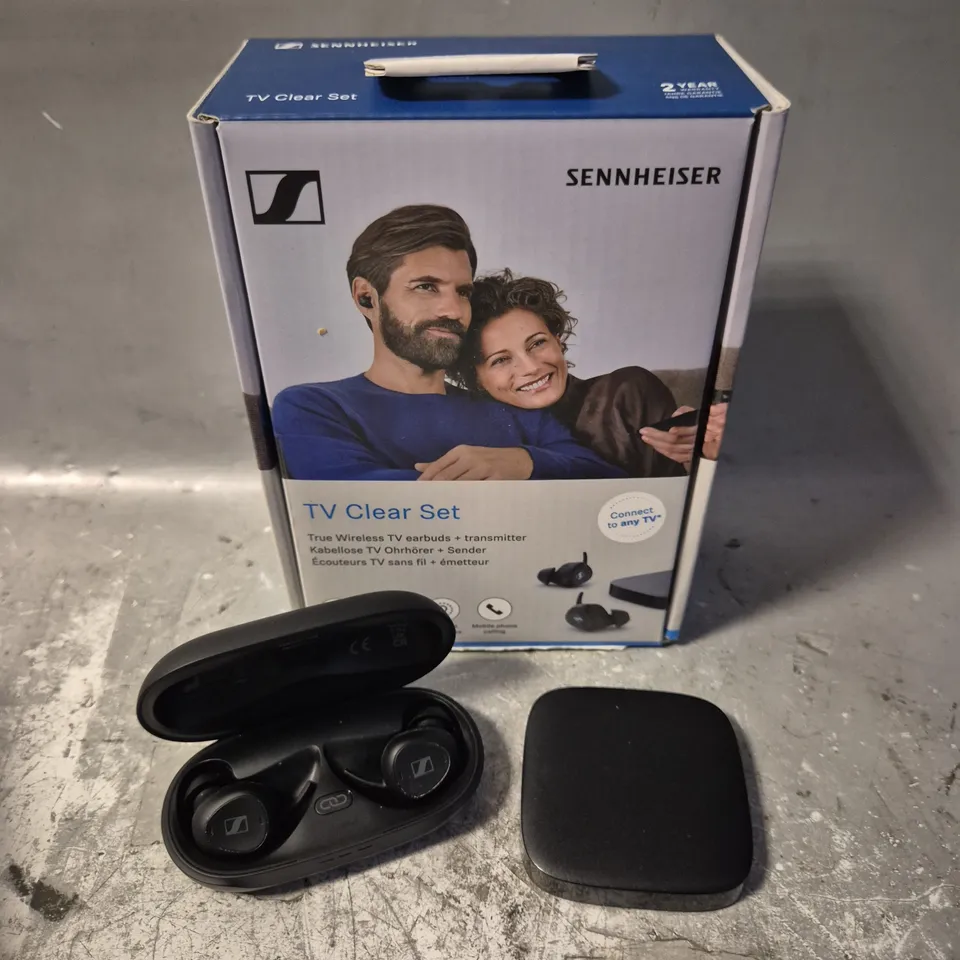 BOXED SENNHEISER TV CLEAR SET TVCE1 WIRELESS EARBUDS 