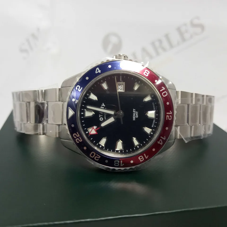 ROTARY BLUE & RED BEZEL BRACELET WATCH RRP £235
