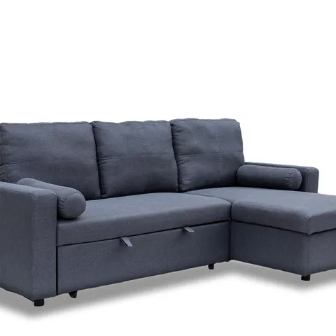 MANHATTAN GREY 3 SEAT CORNER SOFA BED SET - LEFT OR RIGHT