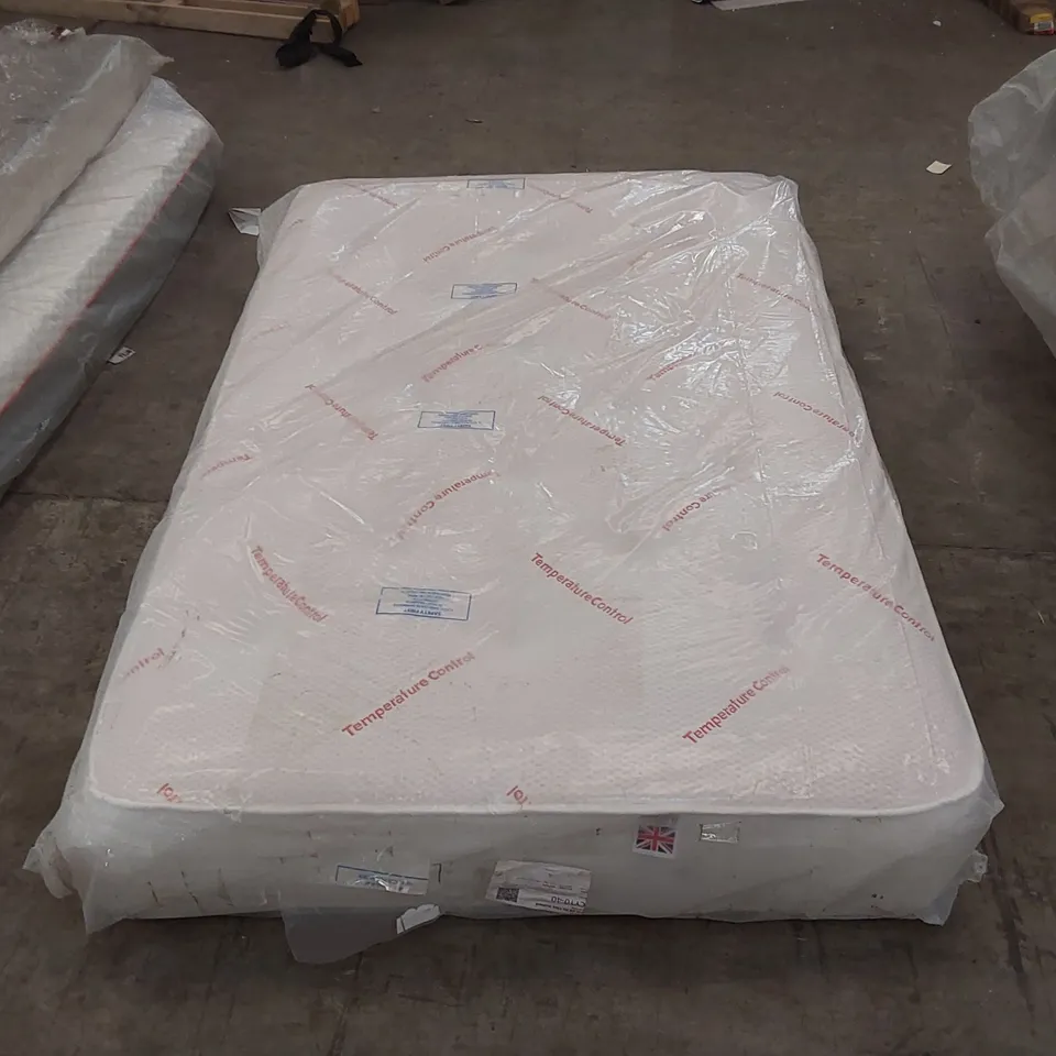 QUALITY BAGGED ASPIRE RED WARM/BLUE COOL 120CM SMALL DOUBLE 2 SIDED MATTRESS 
