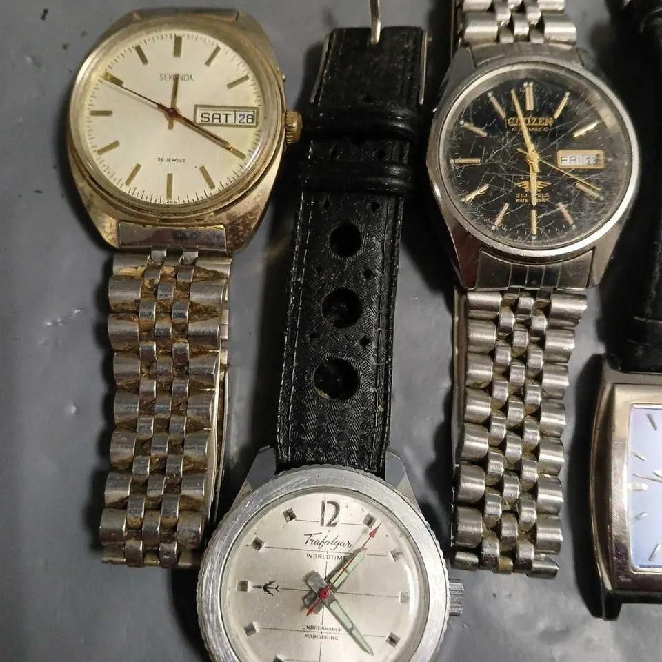 LOT OF 7 ASSORTED UNBOXED WATCHES TO INCLUDE RICOH, TIMEX AND CITIZEN