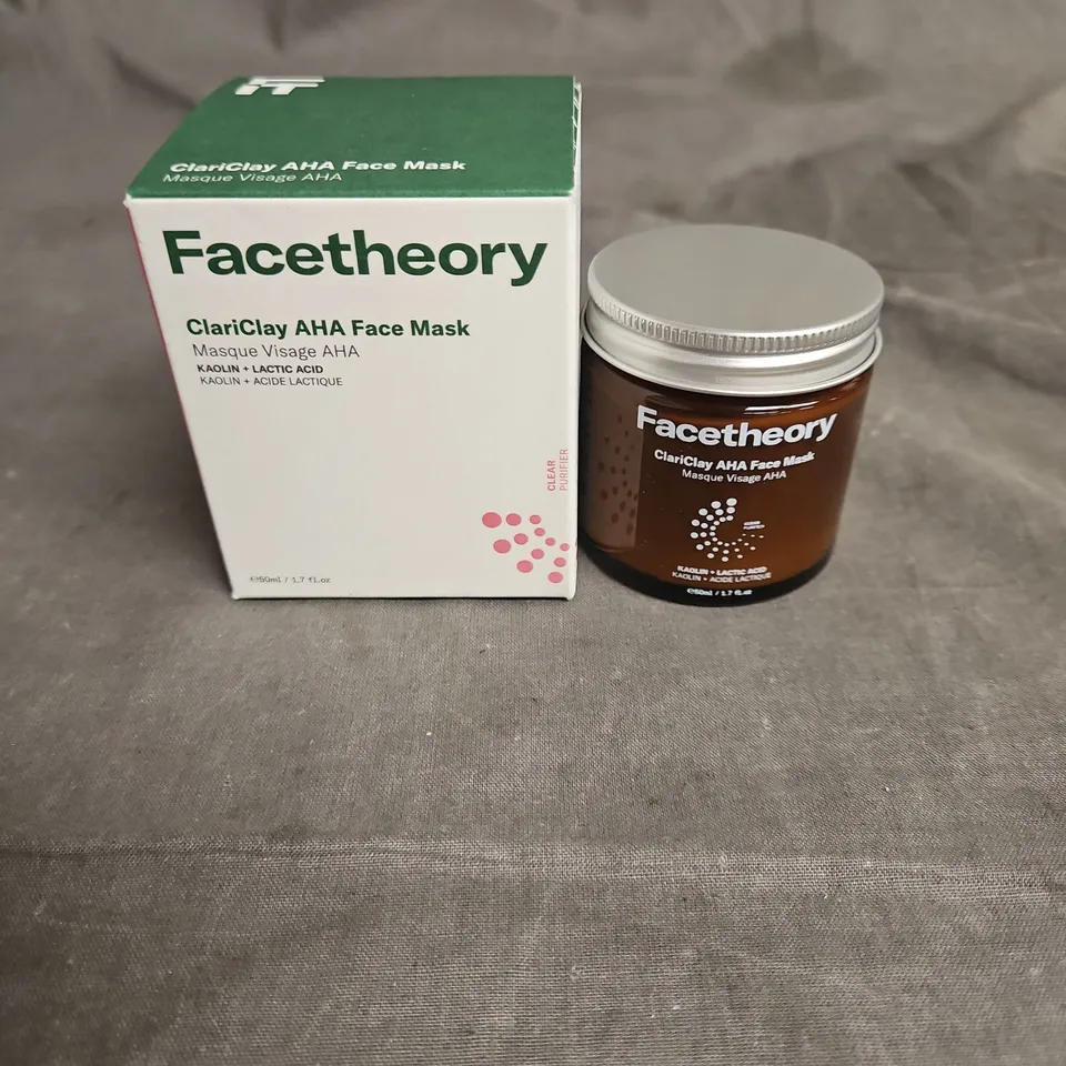 BOXED FACETHEORY CLARICLAY AHA FACE MASK 50ML