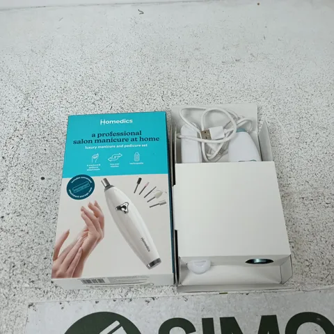 BOXED HOMEDICS LUXURY MANICURE/PEDICURE SET 