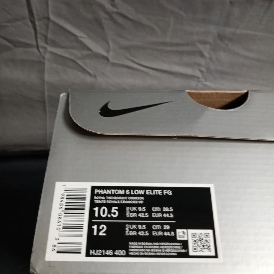 BOXED PAIR OF NIKE PHANTOM 6 LOW ELITE FG FOOTBALL BOOTS – UK SIZE 9.5