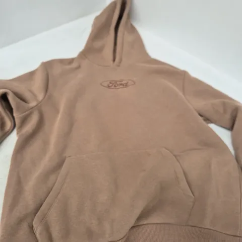FORD MUSTANG OFFICIAL LICENSED HOODIE – BROWN – SIZE L