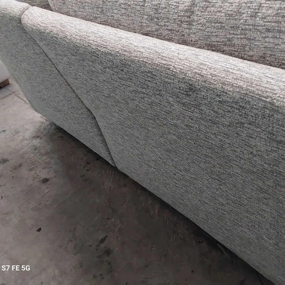 QUALITY BRITISH DESIGNER G PLAN SEATTLE POWER RECLINING THREE SEATER SOFA MIRAGE ASH FABRIC 