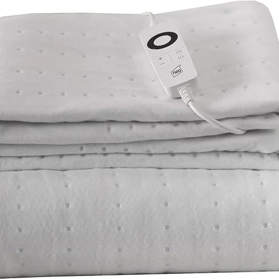 BOXED ELECTRIC UNDERBLANKET SINGLE NEO 152X72CM 6 HEAT SETTINGS WITH TIMER 