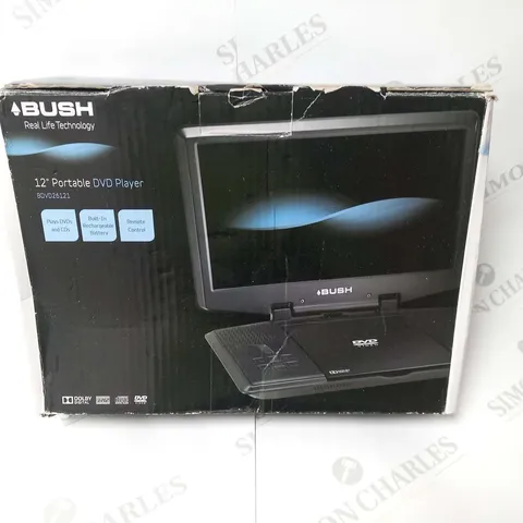 BOXED BUSH 12" PORTABLE DVD PLAYER BDVD26121