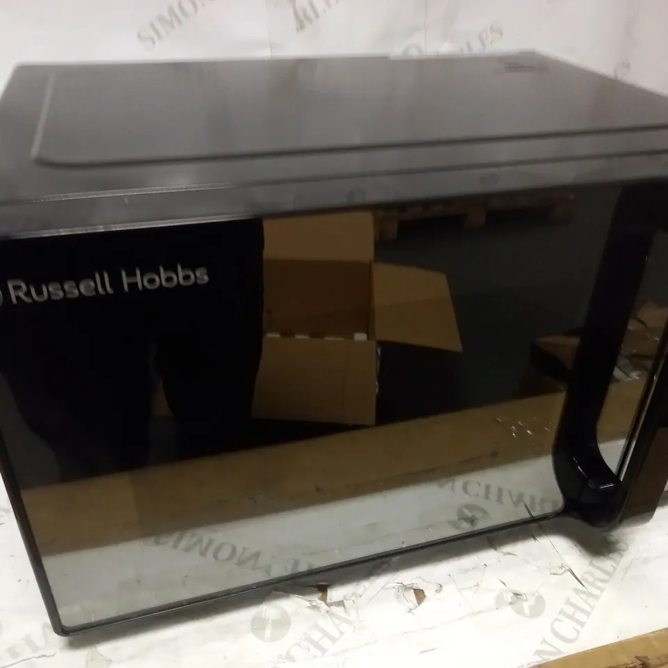 RUSSELL HOBBS RHFM2001B FLATBED MICROWAVE, 19 LITRE, BLACK