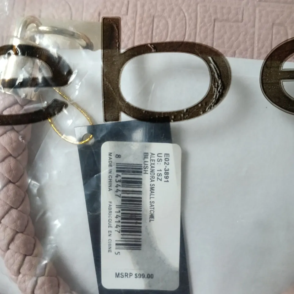 BEBE ALEXANDRA SMALL SATCHEL IN BLUSH