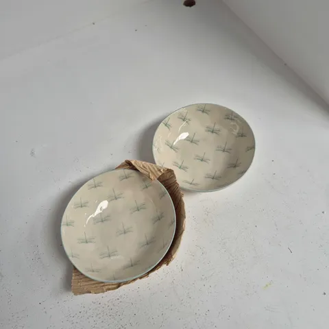 SOPHIE ALLPORT STONEWARE DESSERT BOWLS (DRAGONFLY), SET OF 2