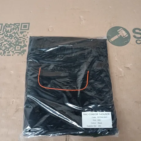 RAC CONDOR TROUSERS β SIZE 40R β BLACK