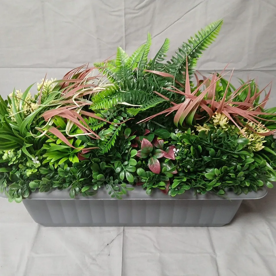 My Garden Stories Tropical Window Box – Faux Foliage Arrangement