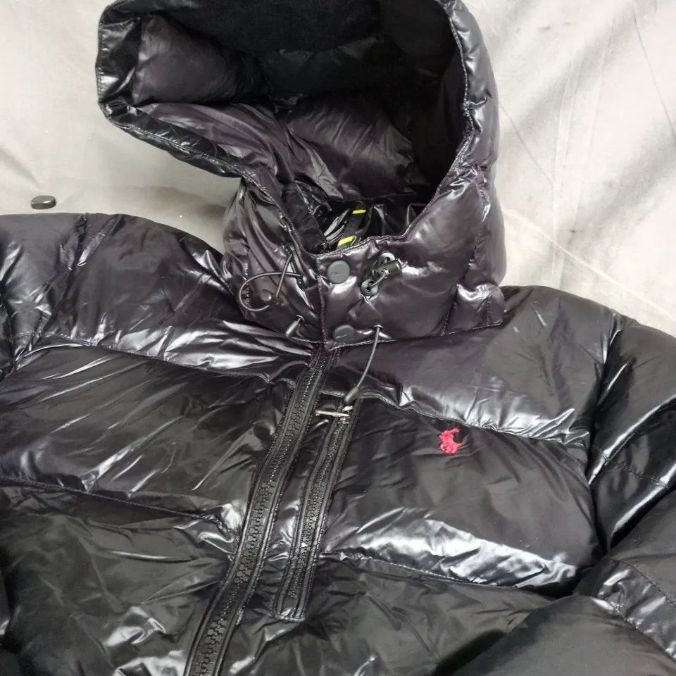 POLO RALPH LAUREN PADDED COAT IN BLACK - SIZE M