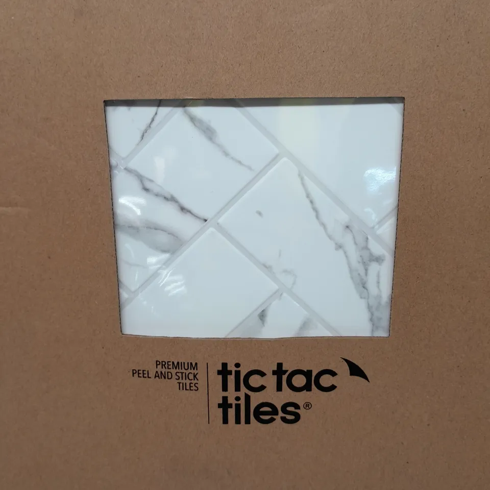 FOUR PACKS OF BRAND NEW TIC TAC TILES PREMIUM PEEL AND STICK TILES