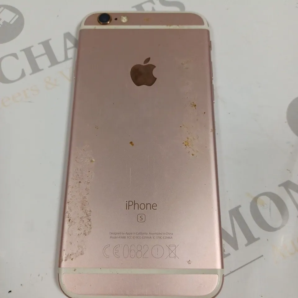 UNBOXED APPLE IPHONE S MOBILE PHONE IN ROSE GOLD - A1688