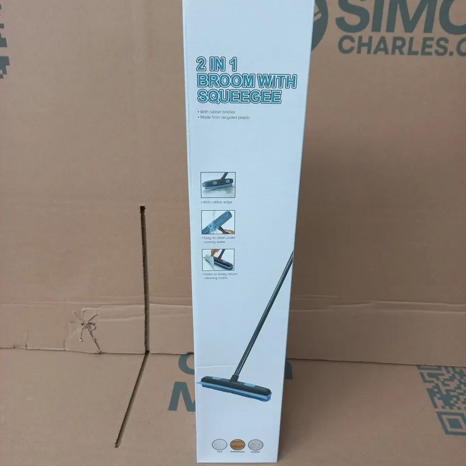BOXED 2IN1 BROOM WITH SQUEEGEE