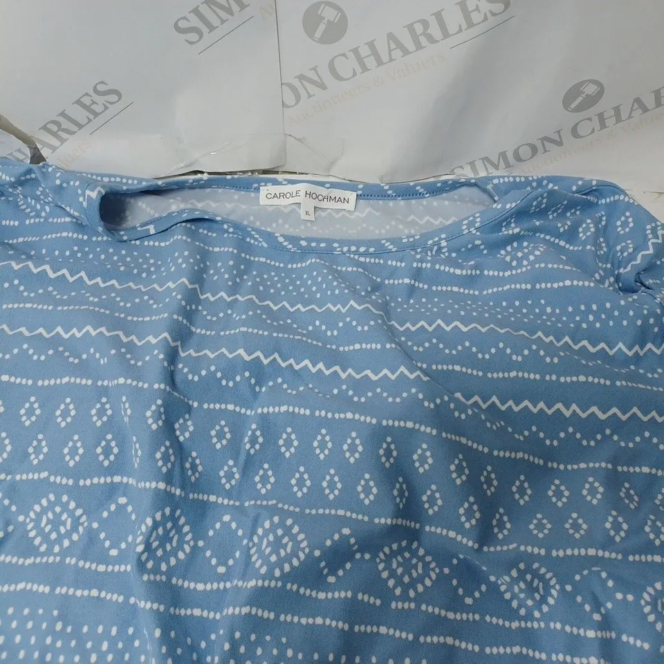 CAROLE HOCHMAN SUEDED  FLEECE HENLEY PYJAMA SET XL