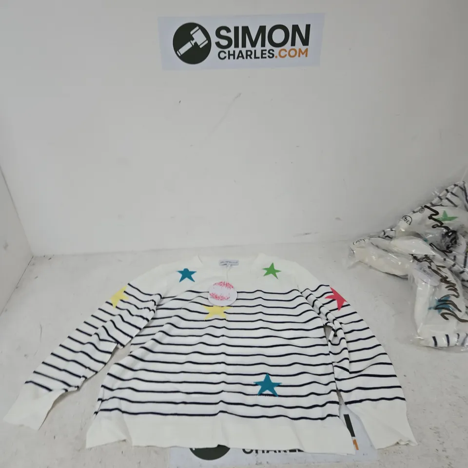 MUDFLOWER STRIPED LONG-SLEEVE TOP WITH STARS – UK 14 ()
