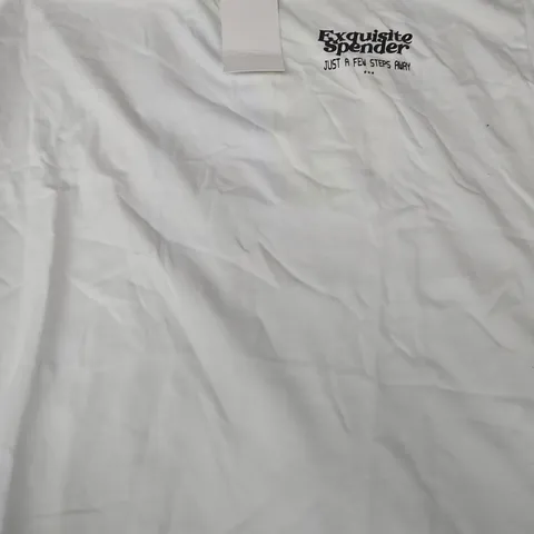 ZARA EXQUISITE SPENDER T-SHIRT IN WHITE SIZE XL