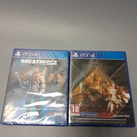 SEALED PS4 BREATHEDGE AND BABYLONS FALL