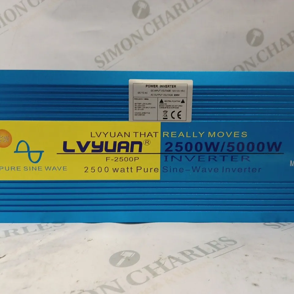 BOXED LVYUAN 2500/5000W POWER INVERTER. 