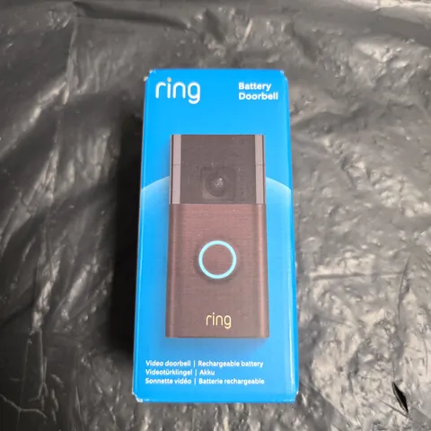 RING BATTERY VIDEO DOORBELL – BOXED (RECHARGEABLE BATTERY)