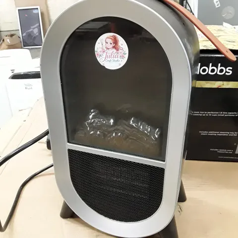 SMARTAIR GLOW HEAT PORTABLE ELECTRIC FAN HEATER - BLACK