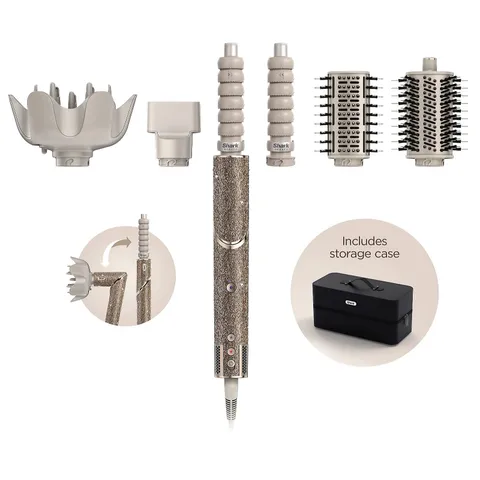 SHARK FLEXSTYLE SPARKLE GOLD DIAMOND LIMITED EDITION AIR DRYER & STYLER BOXED