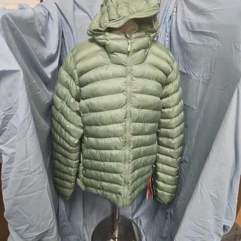 RAB CIRRUS ALPINE JACKET WOMEN’S UK 16 DARK FIG GREEN
