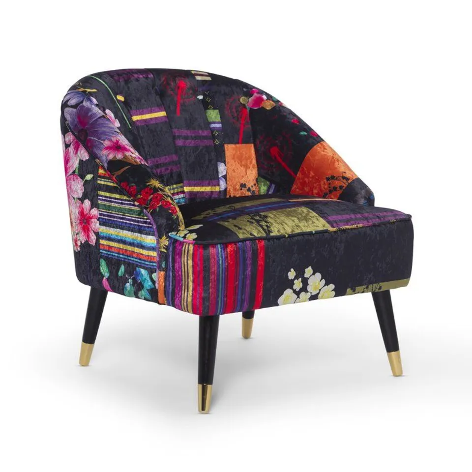 BOXED TRYSTAN TUB CHAIR- ANNA BLACK 
