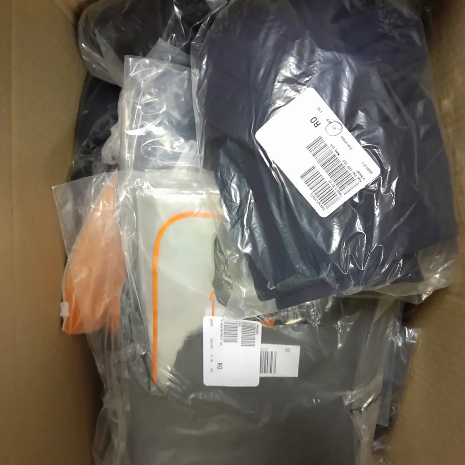 APPROXIMATELY 15 ASSORTED CLOTHING PRODUCTS TO INCLUDE DRESSES, MORPHING SHORTS, SOCKS ETC	