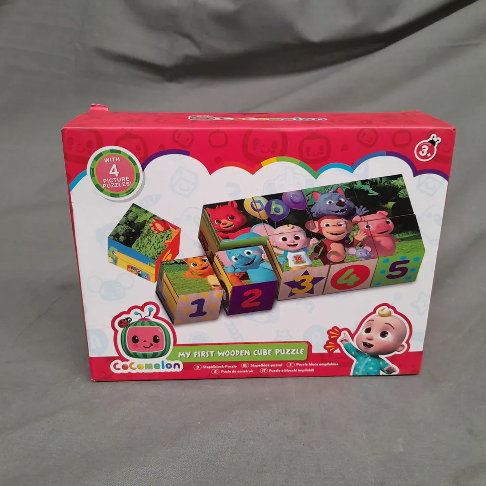 COCOMELON MY FIRST WOODEN CUBE PUZZLE 