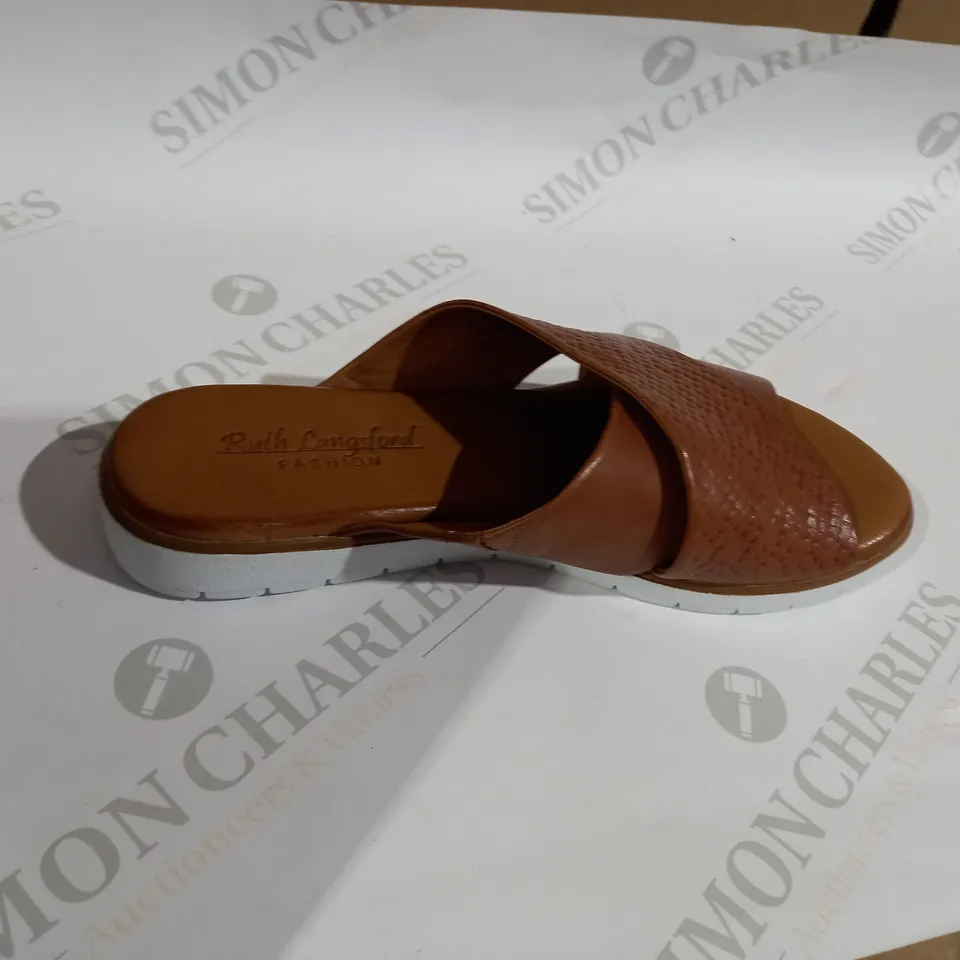 RUTH LANGSTFORD BROWN SANDALS SIZE 6