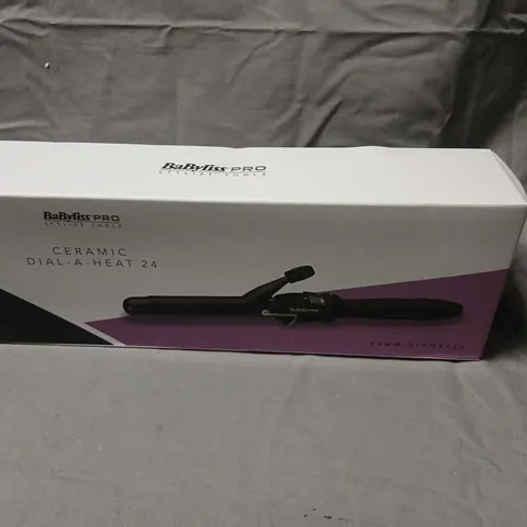 BABYLISS PRO CERAMIC DIAL-A-HEAT 24 CURLING IRON – BOXED