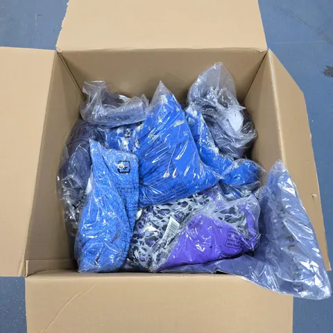 BOX OF APPROXIMATELY 50 ASSORTED CLOTHING (IN BAGS AND TAGS ON) TO INCLUDE: IZABEL LONDON, BRENDA EDWARDS