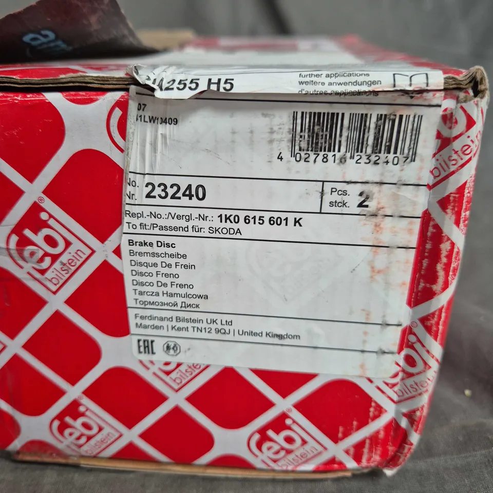 FEBI BILSTEIN BRAKE DISC, TO FIT SKODA