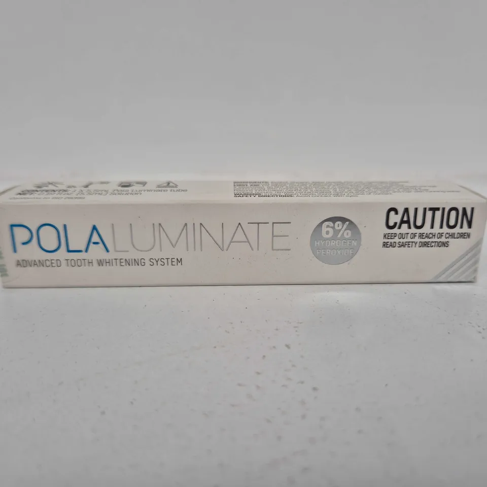 BOXED AND SEALED POLALUMINATE ADVANCED TOOTH WHITENING SYSTEM