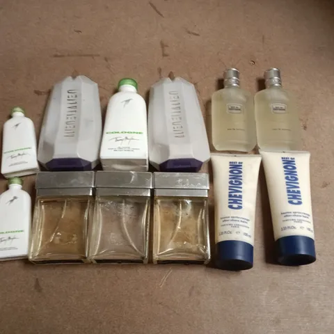 ASSORTED UNBOXED COSMETICS TO INCLUDE; CHEVIGNON BEST OF FRAGRANCES  – ASSORTED TRAVEL-SIZE COLOGNES & TUBES 