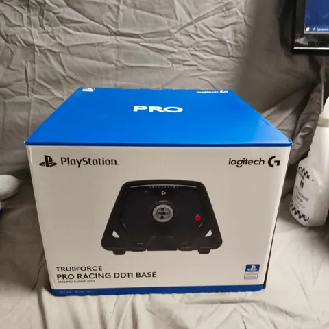 BOXED LOGITECH G TRUEFORCE PRO RACING DD11 BASE – PLAYSTATION COMPATIBLE (BOXED)