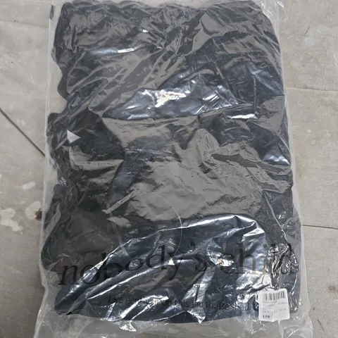 BAGGED NOBODYS CHILD EVA TOP IN SOFTS BLACK - UK 14