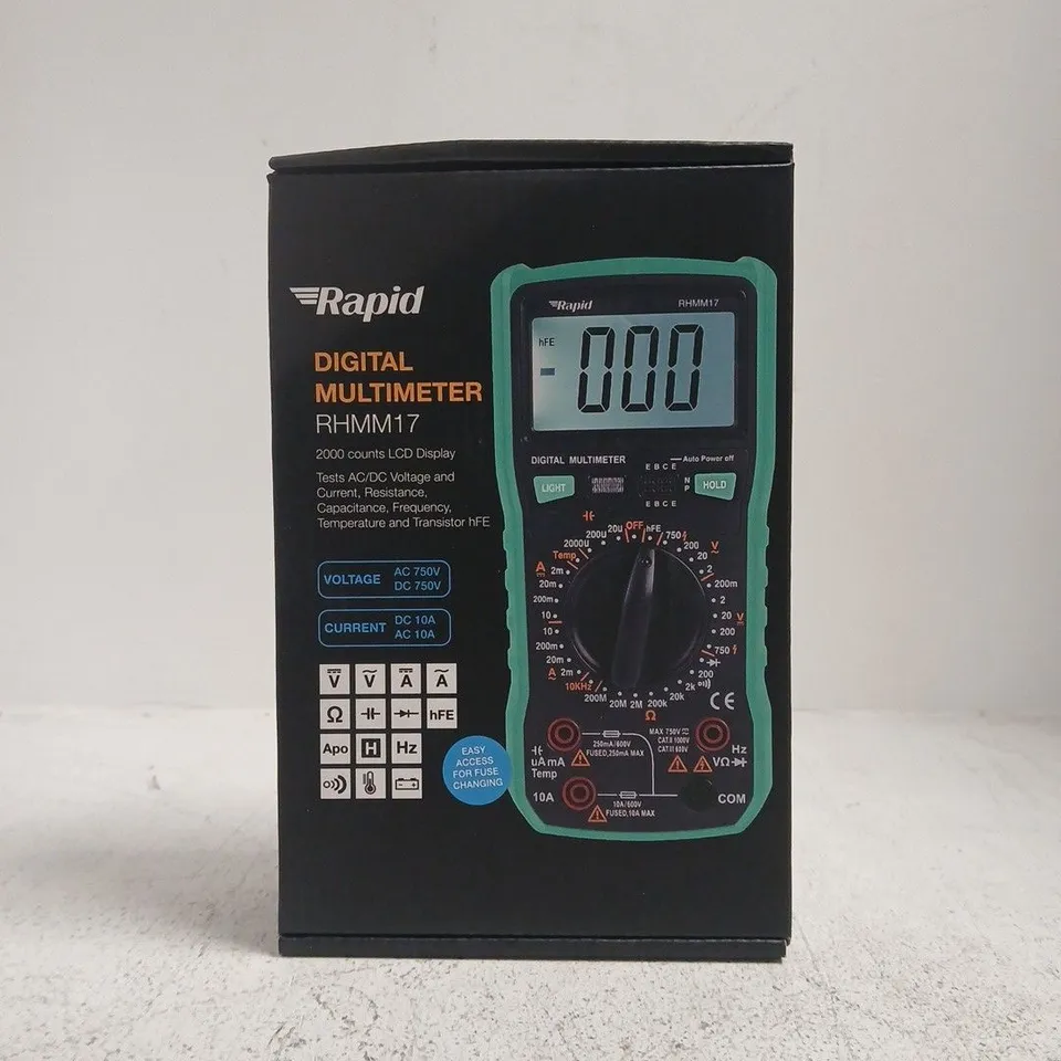 RAPID DIGITAL MULTIMETER RHMM17 (BOXED)