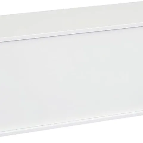 BOXED HOMCOM 113L STORAGE CHEST, STORAGE BOX WITH FLIP-TOP LID AND 2 SAFETY HINGES, STORAGE TRUNK FOR LIVING ROOM, ENTRYWAY, 100 X 40 X 40cm, WHITE