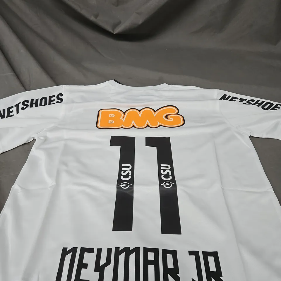 NIKE SOCCER JERSEY – NEYMAR JR. 11, SANTOS FC – WHITE (MEN'S) - S