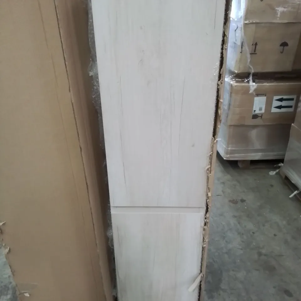 BOXED AS NEW CALYPSO BRENTA WALL UNIT 350MM IN LIMED OAK - 390X1565X270MM