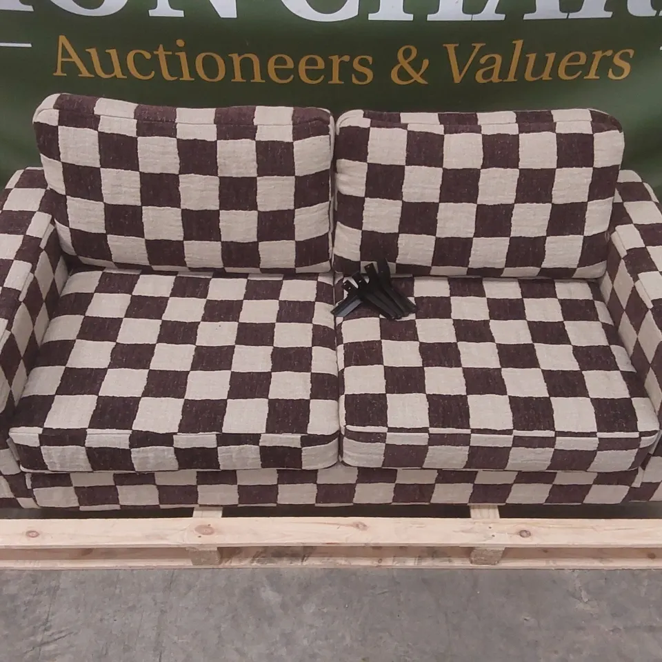 QUALITY DESIGNER FABRIC UPHOLSTERED 3 SEATER SOFA