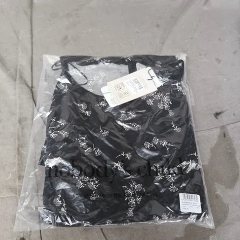 BAGGED NOBODYS CHILD BELLA MINI DRESS BLACK DITSY – UK6