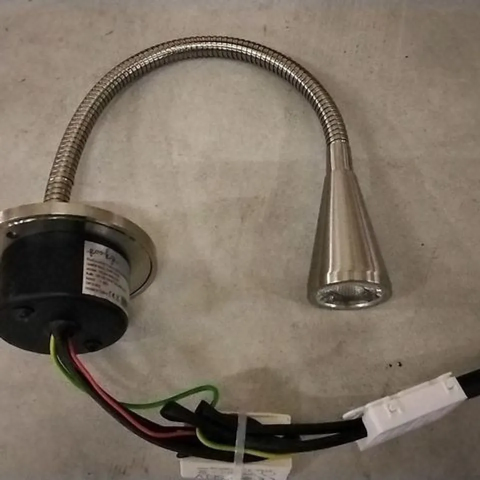 TWO BOXED POOKY LIMBER WALL LIGHTS SILVER WLLIM100ALUANS