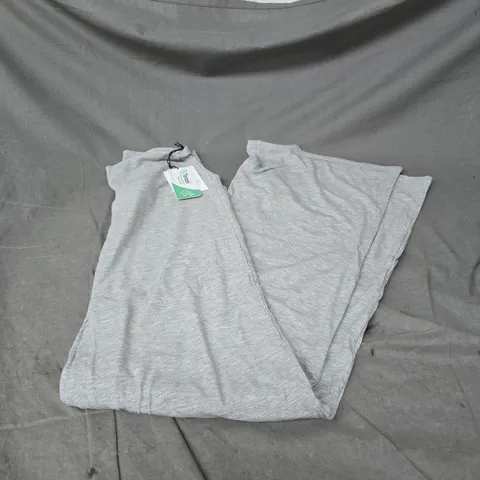TALA 365 SCULPTING LOUNGE ROLL WAIST FLARED TROUSERS IN GREY MARL SIZE L