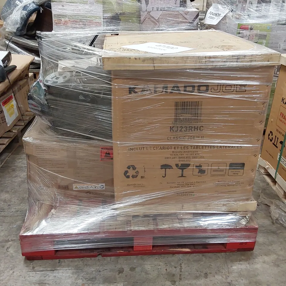 BOSCH CORDLESS LAWNMOWER CITYMOWER 18V-32, TEPRO GRILLWAGEN TORONTO CLICK CHARCOAL BARBECUE AND KAMADO JOE KJ23RHC CLASSIC II CHARCOAL GRILL - UNPROCESSED RAW RETURNS